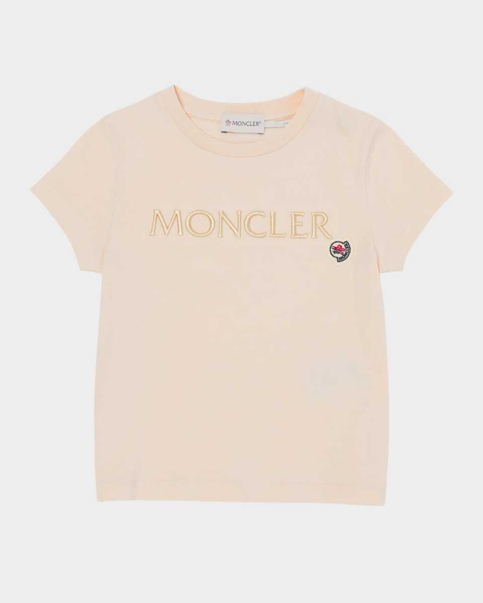 Girl's Embroidered Logo-Bell T-Shirt, Size 12-